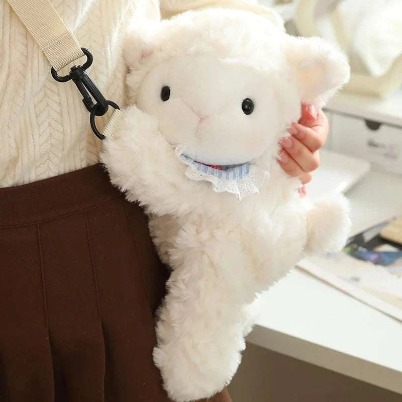 Kawaii Animal Soft Stuffed Backpack Doll Bear Rabbit Sheep Elephant High Quality Stuffed Bag For Boys And Girls Birthday Gifts