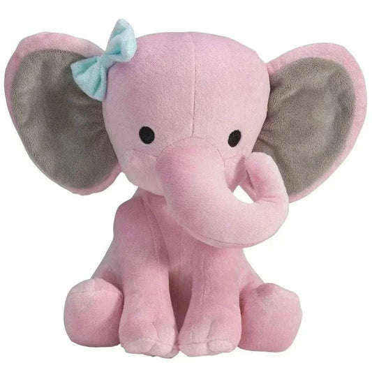 25cm gray elephant stuffed plush toy soft kawaii animal pillow doll for baby room decor