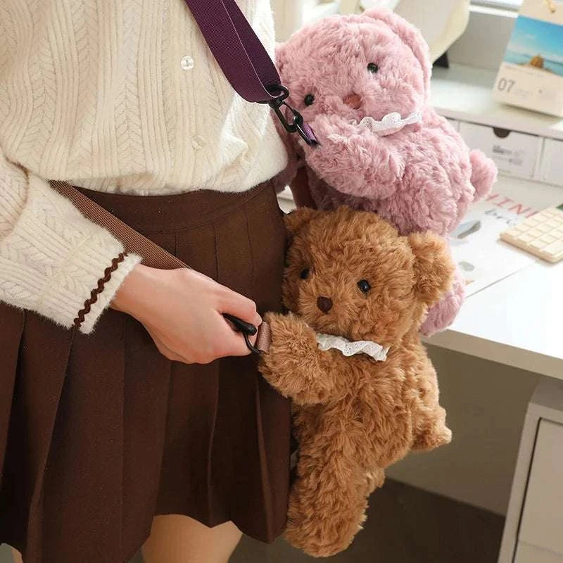 Kawaii Animal Soft Stuffed Backpack Doll Bear Rabbit Sheep Elephant High Quality Stuffed Bag For Boys And Girls Birthday Gifts