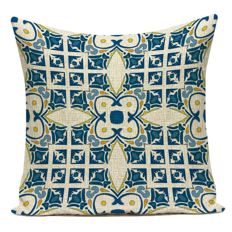 Decorative Throw Pillows Case Boho Mandala Square Pillow Covers Decoratives Sofa Home Polyester Pillow Cushion Cover