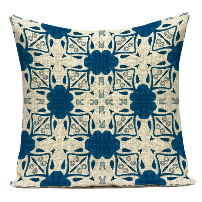 Decorative Throw Pillows Case Boho Mandala Square Pillow Covers Decoratives Sofa Home Polyester Pillow Cushion Cover