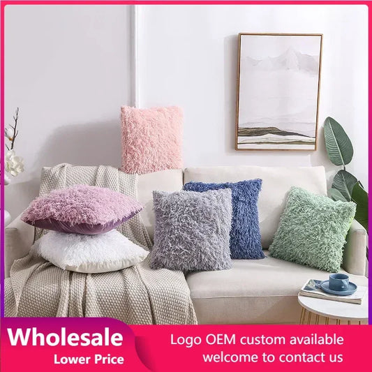 Throw Pillows Covers Decorative Pillow Cover Sofa Bed Living Room Plush Sleep Throw Pillows Covers Pillowcase
