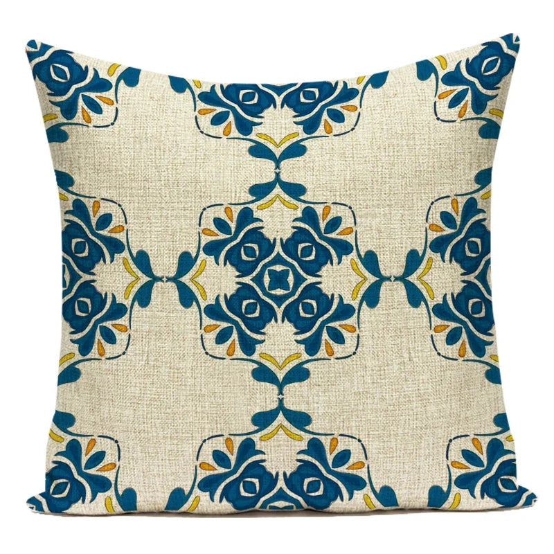 Decorative Throw Pillows Case Boho Mandala Square Pillow Covers Decoratives Sofa Home Polyester Pillow Cushion Cover