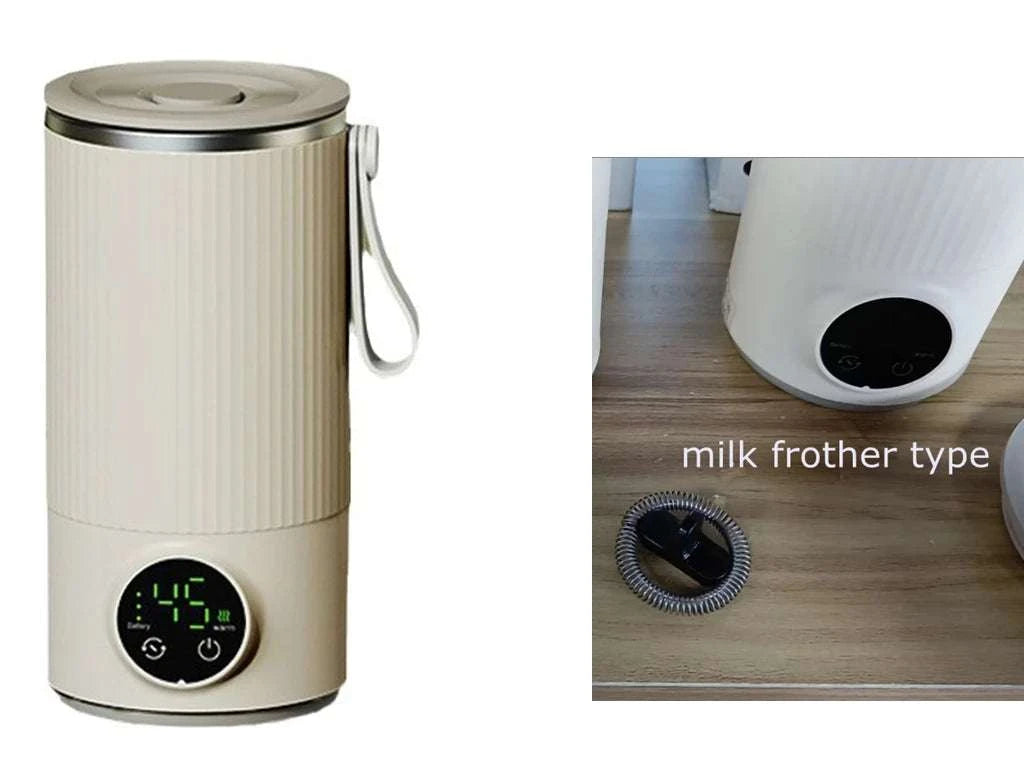 Coffee Stirring Cup Portable Usb Rechargeable Wireless Heating Smart Temperature Control Coffee&milk Mug Milk Frother