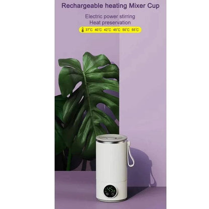 Coffee Stirring Cup Portable Usb Rechargeable Wireless Heating Smart Temperature Control Coffee&milk Mug Milk Frother
