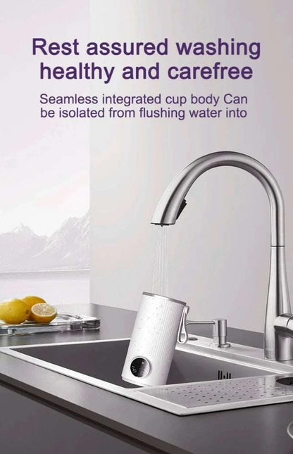 Coffee Stirring Cup Portable Usb Rechargeable Wireless Heating Smart Temperature Control Coffee&milk Mug Milk Frother