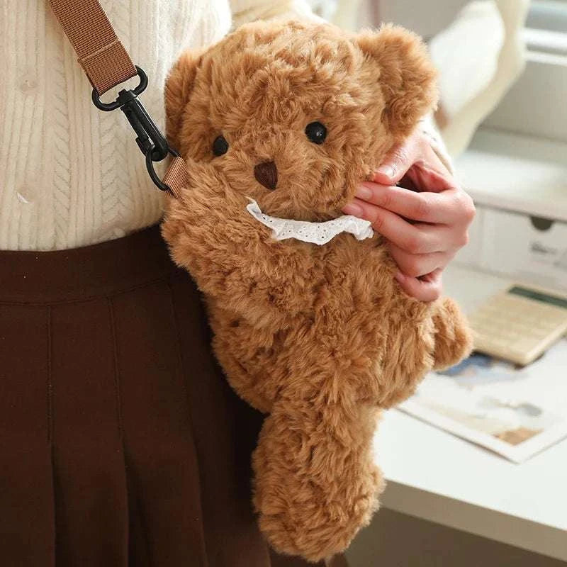 Kawaii Animal Soft Stuffed Backpack Doll Bear Rabbit Sheep Elephant High Quality Stuffed Bag For Boys And Girls Birthday Gifts