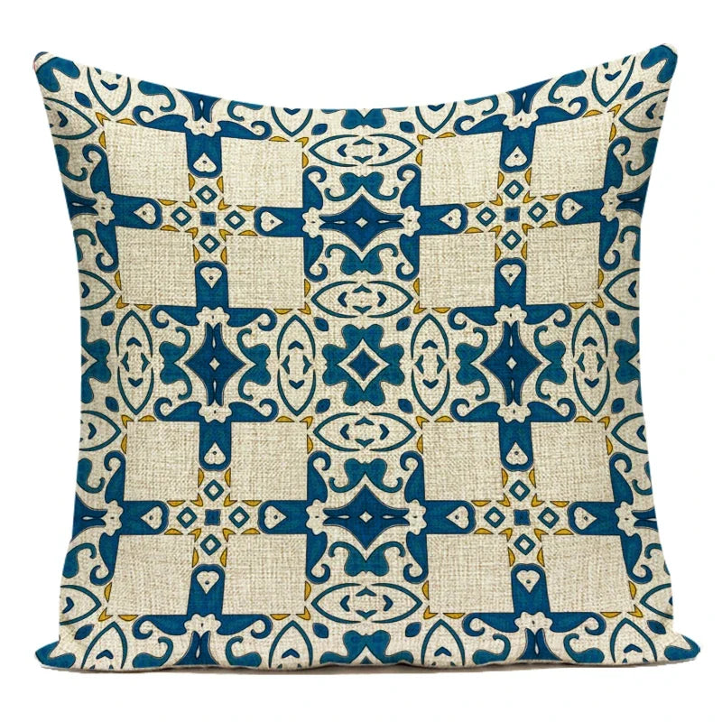 Decorative Throw Pillows Case Boho Mandala Square Pillow Covers Decoratives Sofa Home Polyester Pillow Cushion Cover