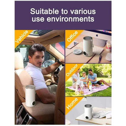 Coffee Stirring Cup Portable Usb Rechargeable Wireless Heating Smart Temperature Control Coffee&milk Mug Milk Frother